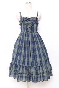 Physical Drop / 胸ギャザージャンパースカート  ネイビー Y-25-11-09-092-LO-OP-SZ-ZY