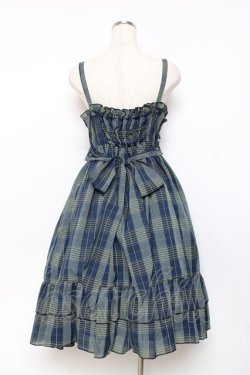 画像2: Physical Drop / 胸ギャザージャンパースカート  ネイビー Y-25-11-09-092-LO-OP-SZ-ZY