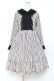 画像1: Physical Drop / レース衿ワンピース  ストライプ×白黒 Y-25-11-09-093-LO-OP-SZ-ZY (1)