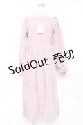 m petit by misako / レース襟プリーツワンピース  ピンク Y-25-11-09-095-LO-OP-SZ-ZY
