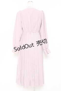 画像2: m petit by misako / レース襟プリーツワンピース  ピンク Y-25-11-09-095-LO-OP-SZ-ZY