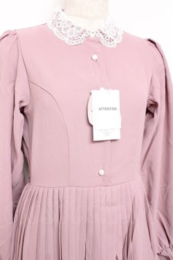 画像3: m petit by misako / レース襟プリーツワンピース  ピンク Y-25-11-09-095-LO-OP-SZ-ZY