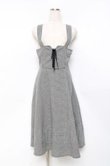 F&A / フロントレースアップコルセットワンピース  黒 Y-25-11-09-100-LO-OP-SZ-ZY