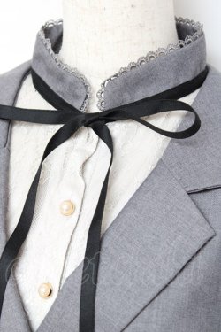 画像3: axes femme POETIQUE / ベストレイヤードシャツ風ワンピース  グレー Y-25-11-09-102-AX-OP-SZ-ZY