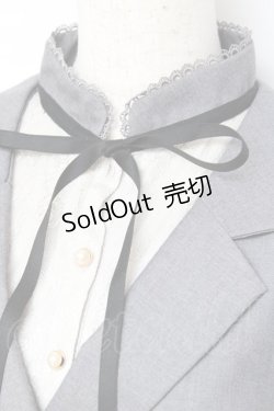 画像3: axes femme POETIQUE / ベストレイヤードシャツ風ワンピース  グレー Y-25-11-09-102-AX-OP-SZ-ZY