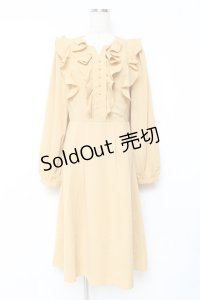 axes femme / フリルワンピース F イエロー Y-25-11-09-104-AX-OP-SZ-ZY