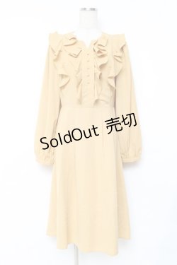 画像1: axes femme / フリルワンピース F イエロー Y-25-11-09-104-AX-OP-SZ-ZY