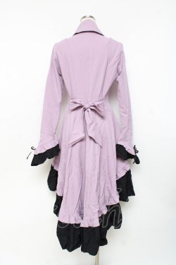 画像3: MARBLE / ゴシック調ダイヤカットタイ付きブラウス型ワンピース  ラベンダー Y-25-11-09-107-GO-OP-SZ-ZY