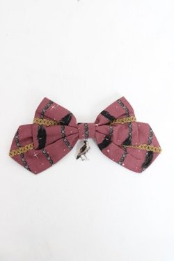 画像1: metamorphose / Dark night guardianリボクリップ  ワイン Y-25-11-09-015-ME-AC-SZ-ZY