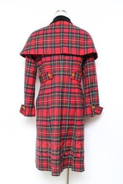 画像3: Jane Marple / タータンチェックのコート M 赤 Y-25-11-09-110-JM-CO-SZ-ZY