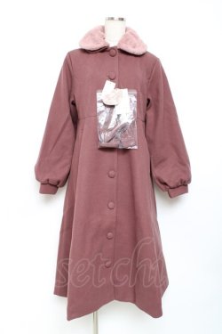 画像1: m petit by misako / ロングコート  ピンク Y-25-11-09-112-LO-CO-SZ-ZY