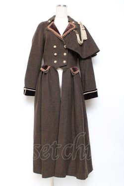 画像1: surfacespell / Mais ou sont les neiges d'antan 過ぎ去る日の雪 ロングコート  ブラウン Y-25-11-09-113-LO-CO-AS-ZY