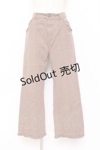 axes femme POETIQUE / フリルディテールパンツ  ブラウン Y-25-11-09-115-AX-PA-SZ-ZY