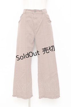 画像1: axes femme POETIQUE / フリルディテールパンツ  ブラウン Y-25-11-09-115-AX-PA-SZ-ZY