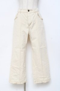 axes femme POETIQUE / フリルディテールパンツ  生成り Y-25-11-09-116-AX-PA-SZ-ZY