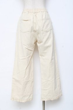 画像2: axes femme POETIQUE / フリルディテールパンツ  生成り Y-25-11-09-116-AX-PA-SZ-ZY