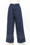 axes femme POETIQUE / パールカシメデニムパンツ  デニム Y-25-11-09-117-AX-PA-SZ-ZY
