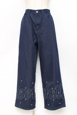 画像1: axes femme POETIQUE / パールカシメデニムパンツ  デニム Y-25-11-09-117-AX-PA-SZ-ZY