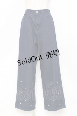 画像1: axes femme POETIQUE / パールカシメデニムパンツ  デニム Y-25-11-09-117-AX-PA-SZ-ZI