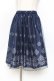 画像1: axes femme / オーナメント柄チュールスカート M 紺 Y-25-11-09-118-AX-SK-SZ-ZY (1)