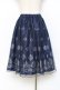 画像2: axes femme / オーナメント柄チュールスカート M 紺 Y-25-11-09-118-AX-SK-SZ-ZY (2)