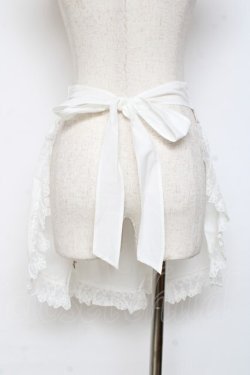 画像2: Vallee lys / 刺繍入りエプロン  白 Y-25-11-09-123-GO-SK-SZ-ZY