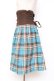 画像2: Innocent World / アンティークタータンスカート M ブルー Y-25-11-09-127-IW-SK-SZ-ZY (2)