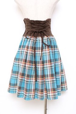画像3: Innocent World / アンティークタータンスカート M ブルー Y-25-11-09-127-IW-SK-SZ-ZY