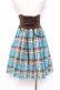 画像3: Innocent World / アンティークタータンスカート M ブルー Y-25-11-09-127-IW-SK-SZ-ZY (3)