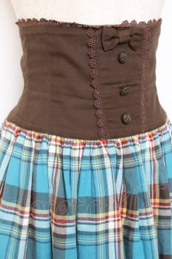 画像4: Innocent World / アンティークタータンスカート M ブルー Y-25-11-09-127-IW-SK-SZ-ZY