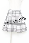 MILK / クチュールチェックスカート  ブラック×グレーチェック Y-25-11-09-128-ML-SK-SZ-ZY