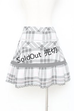 画像2: MILK / クチュールチェックスカート  ブラック×グレーチェック Y-25-11-09-128-ML-SK-SZ-ZY