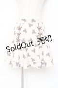 Ank Rouge / ベア柄スカート  ピンク Y-25-11-09-131-CA-SK-SZ-ZY