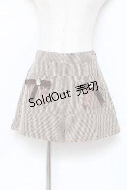 画像1: Ank Rouge / 千鳥柄キュロット  ブラウン Y-25-11-09-134-CA-PA-SZ-ZY