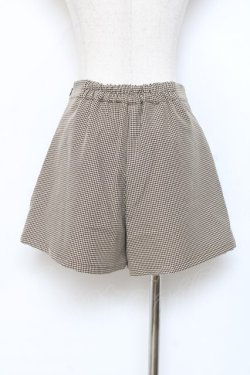 画像2: Ank Rouge / 千鳥柄キュロット  ブラウン Y-25-11-09-134-CA-PA-SZ-ZY