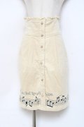 LIZ LISA / 音符刺繍コーデュロイスカート 0 ベージュ Y-25-11-09-135-LO-SK-SZ-ZY