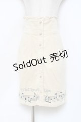LIZ LISA / 音符刺繍コーデュロイスカート 0 ベージュ Y-25-11-09-135-LO-SK-SZ-ZY