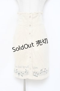LIZ LISA / 音符刺繍コーデュロイスカート 0 ベージュ Y-25-11-09-135-LO-SK-SZ-ZY