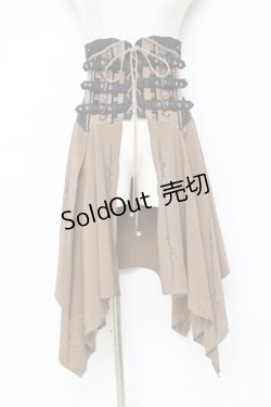 画像1: Ozz oneste / コルセットオーバースカート  ベージュ Y-25-11-09-144-OO-SK-AS-ZI