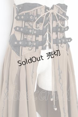 画像4: Ozz oneste / コルセットオーバースカート  ベージュ Y-25-11-09-144-OO-SK-AS-ZI