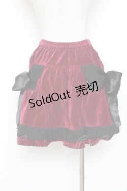 画像3: PUTUMAYO /Ｗリボン別珍スカート - ワイン Y-25-11-09-145-PT-OP-SZ-ZY