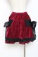 画像3: PUTUMAYO /Ｗリボン別珍スカート - ワイン Y-25-11-09-145-PT-OP-SZ-ZY (3)