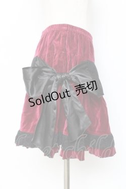 画像4: PUTUMAYO /Ｗリボン別珍スカート - ワイン Y-25-11-09-145-PT-OP-SZ-ZY