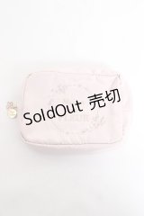 Maison de FLEUR / sakura刺繍スクエアポーチ F ピンク Y-25-11-09-025-LO-ZA-SZ-ZT487