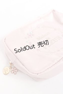 画像3: Maison de FLEUR / sakura刺繍スクエアポーチ F ピンク Y-25-11-09-025-LO-ZA-SZ-ZT487