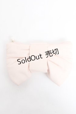 画像2: Maison de FLEUR / パールリボンポーチ F ピンク Y-25-11-09-026-LO-ZA-SZ-ZY