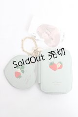 m petit by misako / AMハートミラーツキポーチ  ミント Y-25-11-09-027-LO-ZA-SZ-ZY