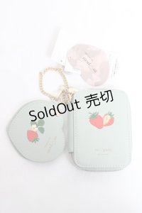 m petit by misako / AMハートミラーツキポーチ  ミント Y-25-11-09-027-LO-ZA-SZ-ZY