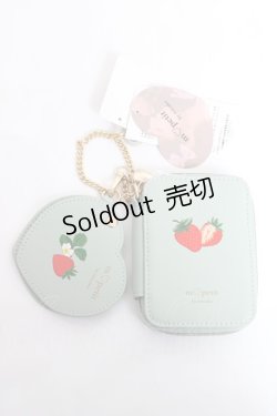画像1: m petit by misako / AMハートミラーツキポーチ  ミント Y-25-11-09-027-LO-ZA-SZ-ZY