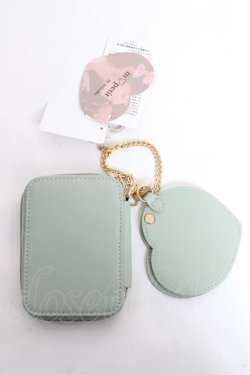 画像2: m petit by misako / AMハートミラーツキポーチ  ミント Y-25-11-09-027-LO-ZA-SZ-ZY